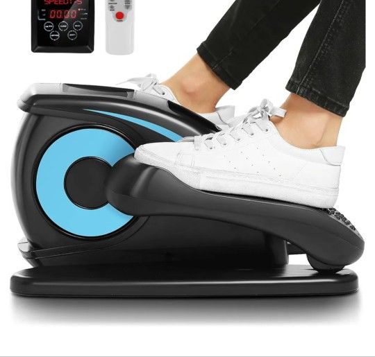 ANCHEER Under Desk Elliptical Machine - Quiet Pedal Exerciser for Seniors, Office & Home, Low-Impact Seated Leg Workout Equipment, Smart LCD Display, 