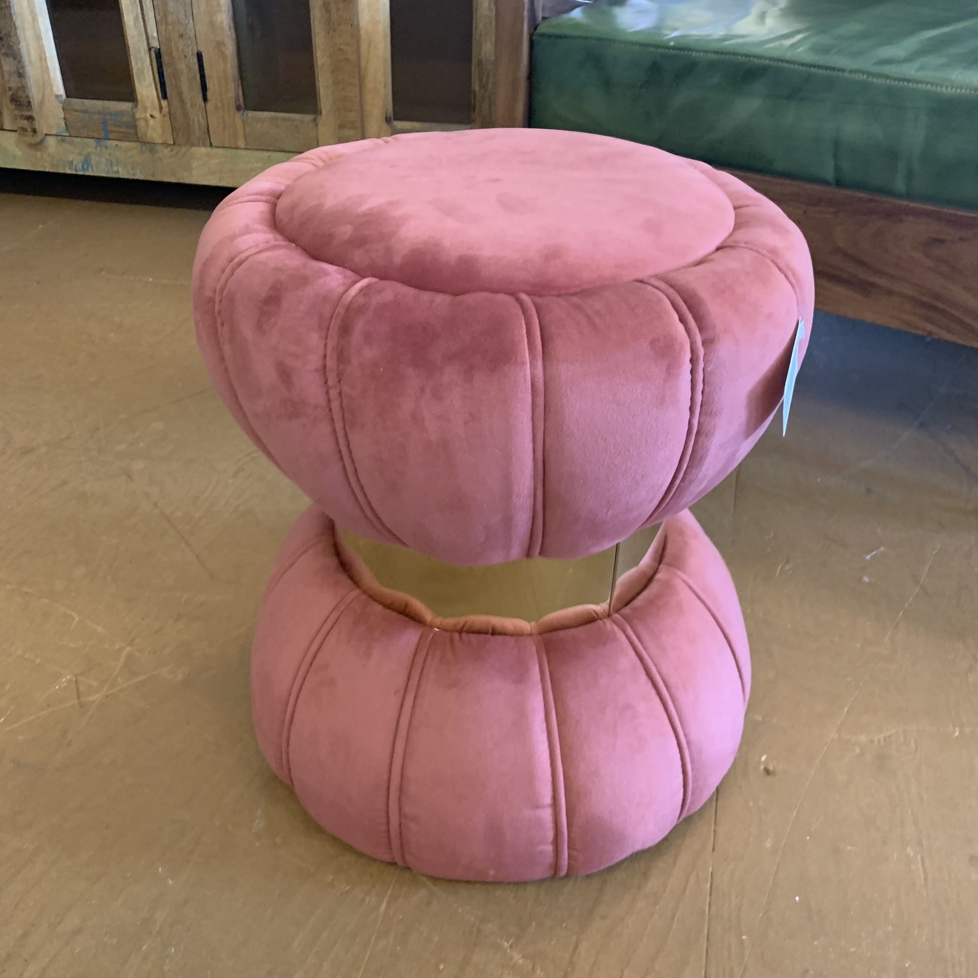 Velvet Ottoman
