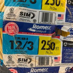 12/3 250ft Romex Electric Copper Wire New Roll 