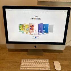 iMac With Keyboard And Mouse