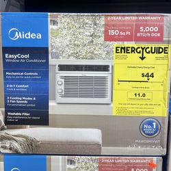 Midea MAW05M1YWT-E 5 000 BTU Room Window Air Conditioner Mechanical Control