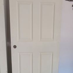 Two 6 Panel Pre-hang Doors For Sale 