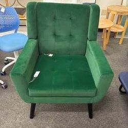 Newly Assembled Velvet Accent Chair Modern Ergonomics Armchair Living Room Chaise Lounge Single Sofa