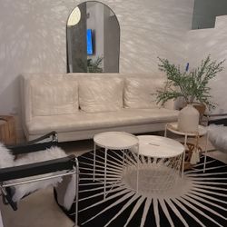 Designer Sofa With Two Accent Chairs 