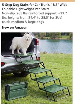 Dog stairs for car, 5 steps