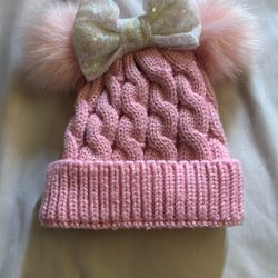 Meanie Mouse Pink Beanie