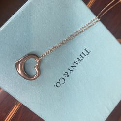 Tiffany and Co Open Heart Necklace
