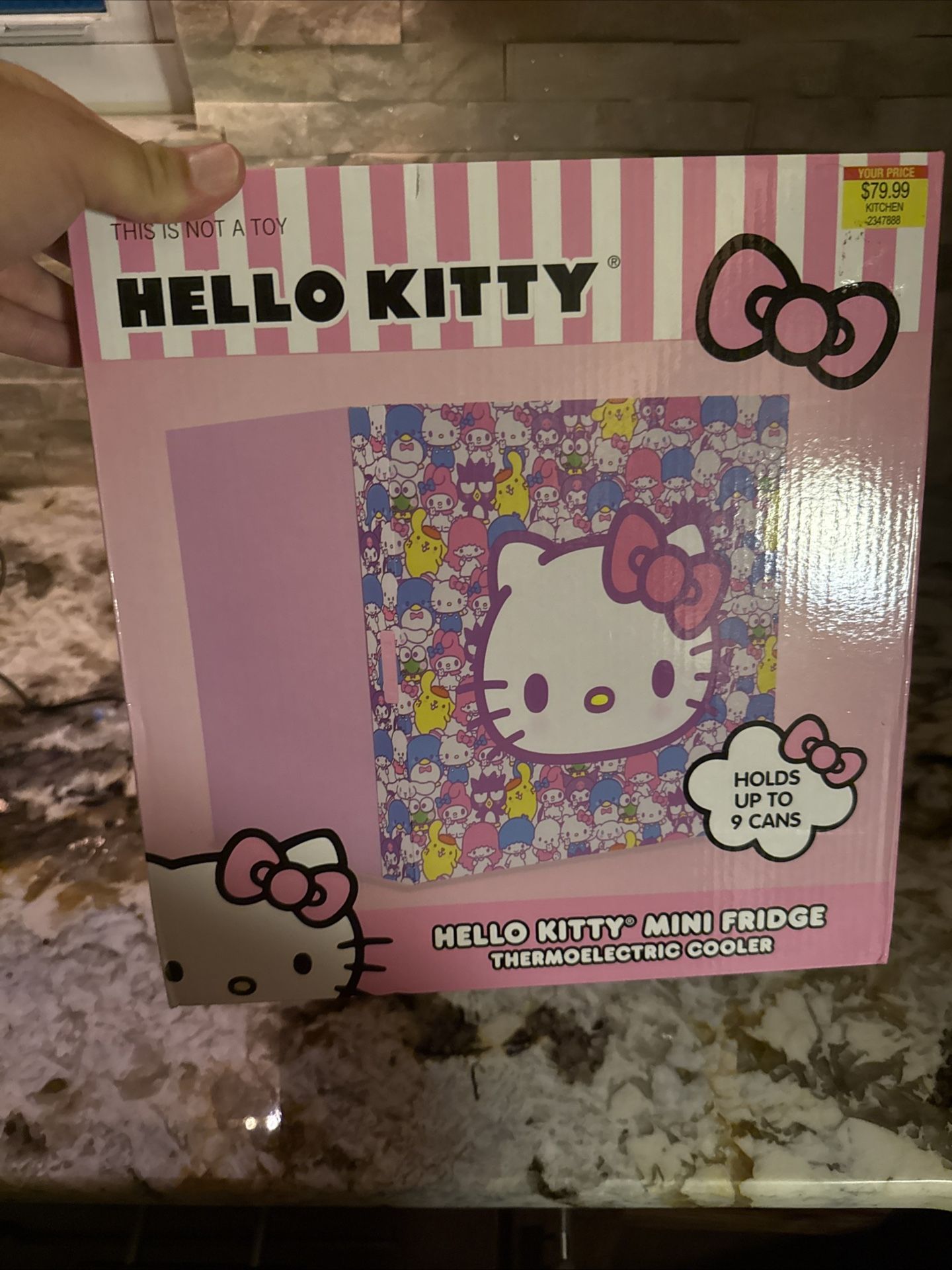 Brand New Hello Kitty 9 Can Mini Refrigerator 