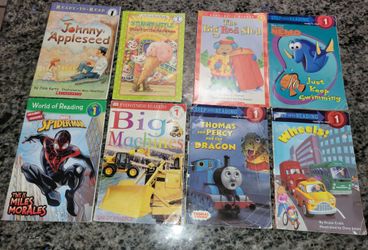 Lot of 8 level 1 reading books for kids titles below