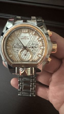 Silver And Rose Gold Invicta Watch 