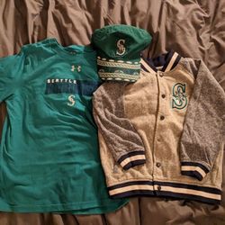 Seattle Mariners Kids Jacket, T-Shirt & Hat