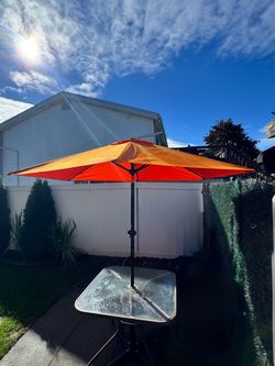 Outdoor Patio Umbrella Orange