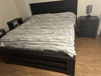 King Size Bed & Night Stand