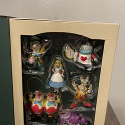 Disneys Alice And Wonderland &Peter Pan Ornaments 