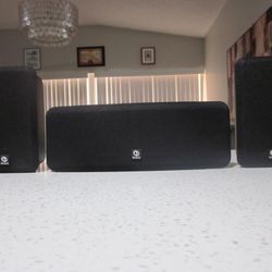 * Boston Acoustics * High Quality Speakers . 3 Units . 2 Main Speakers And Center Channel Speaker . These Units Are In Brand new Condition . Must See 