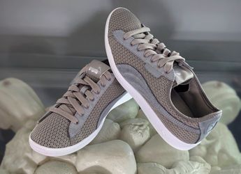 Puma Grey Mesh Suede Low Top Sneakers SoftFoam 367788 01 Womens 8.5 Mens 7