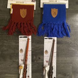 Harry Potter Scarf And Wand $25 Each Piece 