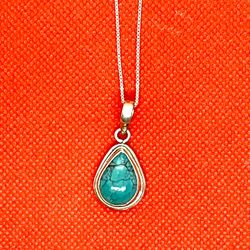 Sterling Turquoise Necklace 