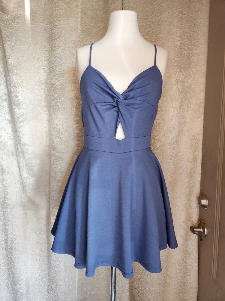 Medium Blue Skater Dress