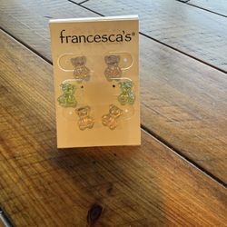 Francesca’s Bear Earrings 