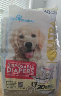 Ultra Protection Disposable Dog Diapers,  XL