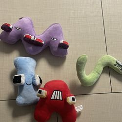 Alphabet Plushies 