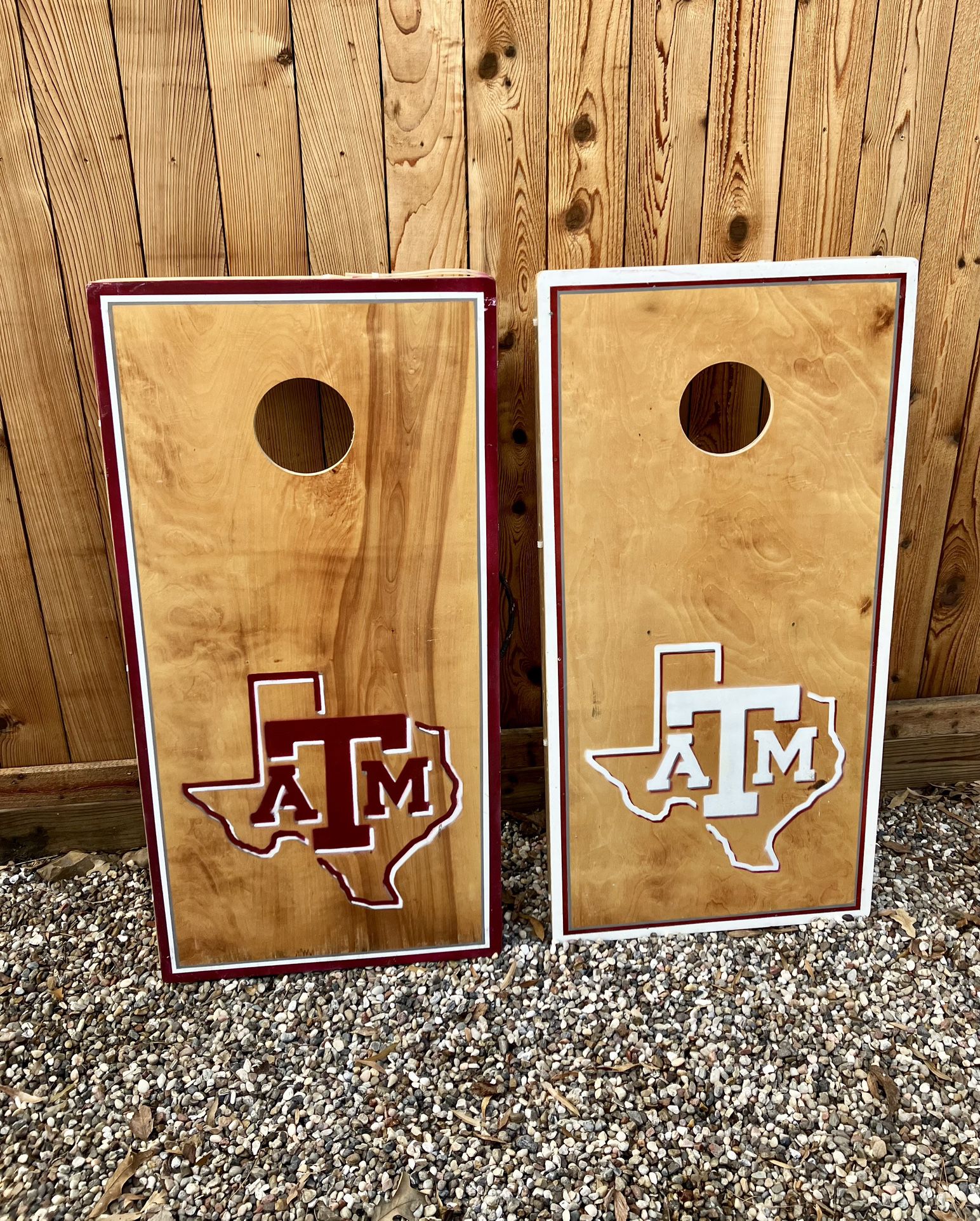 MOVING!!  Texas Official ACL PRO Tournament Corn-Hole / Bag Boards - Custom LED TAMU - Christmas Gift
