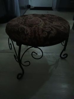 Vintage floral foot stool