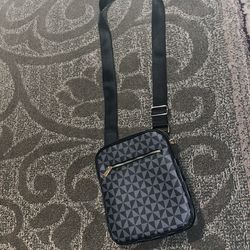 Black and grey designed bag