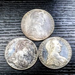 Maria Theresa Thaler Silver Coins - Below Spot Price 