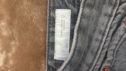 zara size 34 grey flared jeans