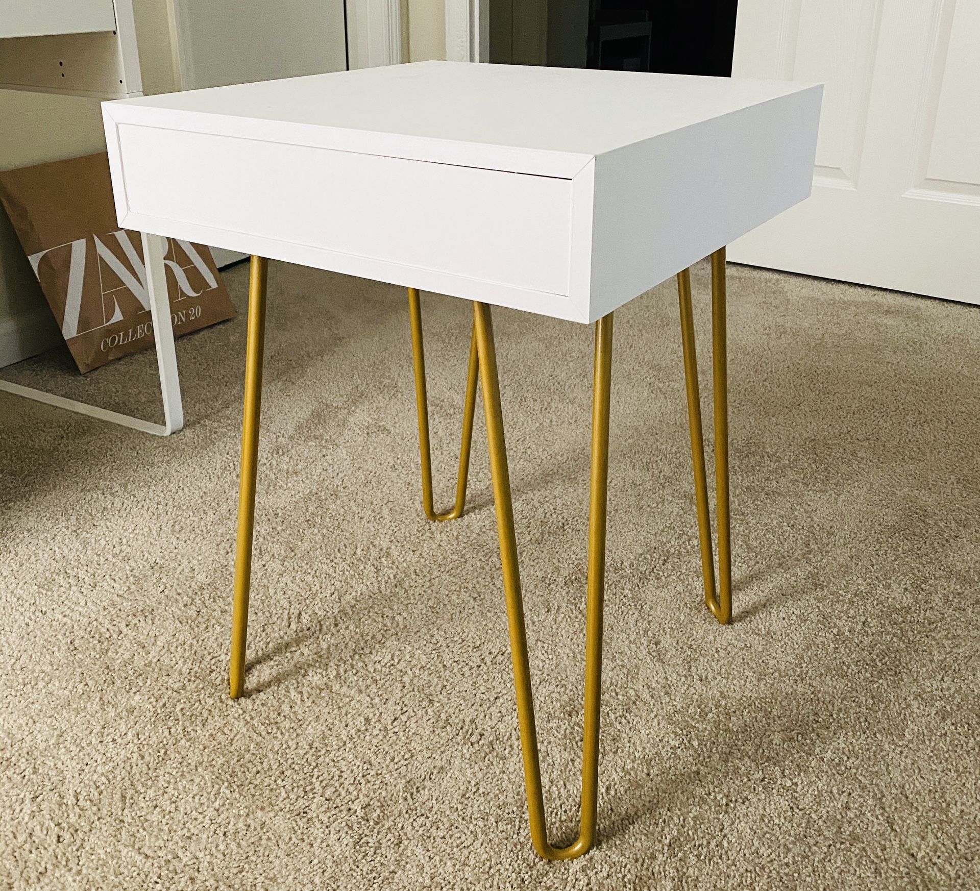 White nightstand