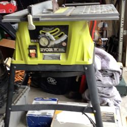 RYOBI 10 inch table saw works perfect. Excellent condition table is in include.