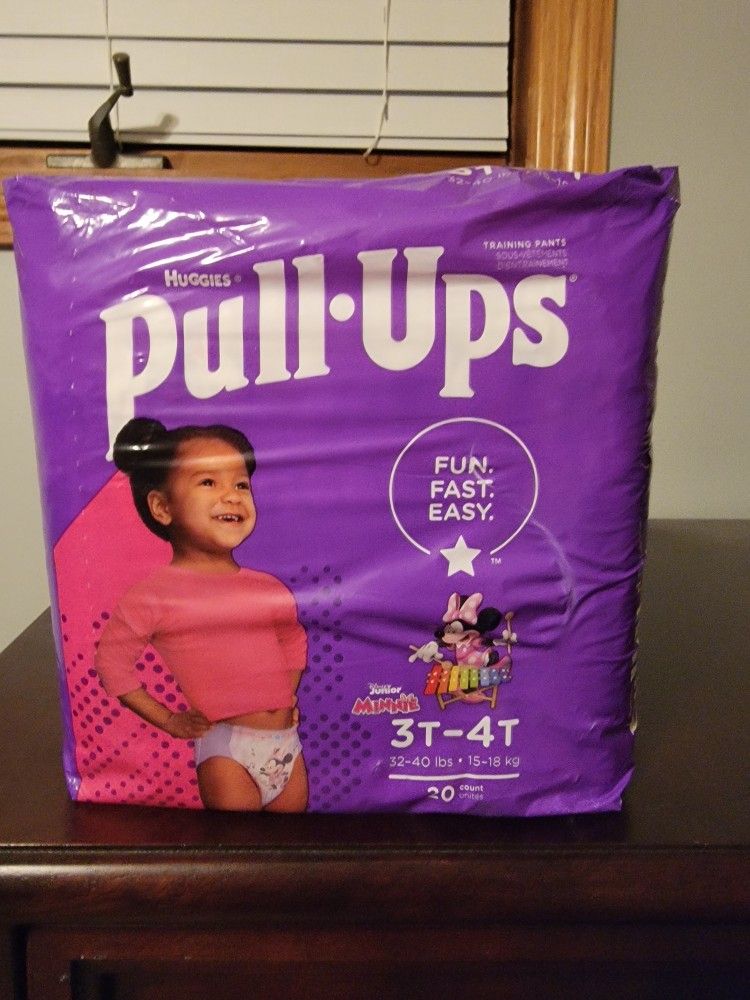 **NEW UNOPENED** Package Of Huggies Pull-Ups - Size 3T-4T - 20 Count 