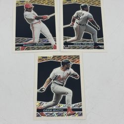 Lot (3) 1993 Topps Black Gold #11 Barry Larkin Cecil Fielder #30 Ozzie Smith #20