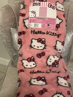HELLO KITTY THROW BLANKET FINE FAUX FUR