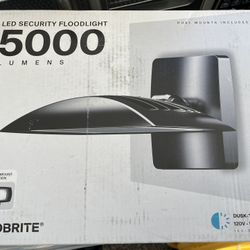 175W Equivalent Integrated LED Bronze Outdoor Residential Wall/Flood Light, 5000 Lumens