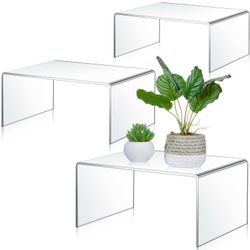 Display Risers Clear Acrylic Shelf Riser