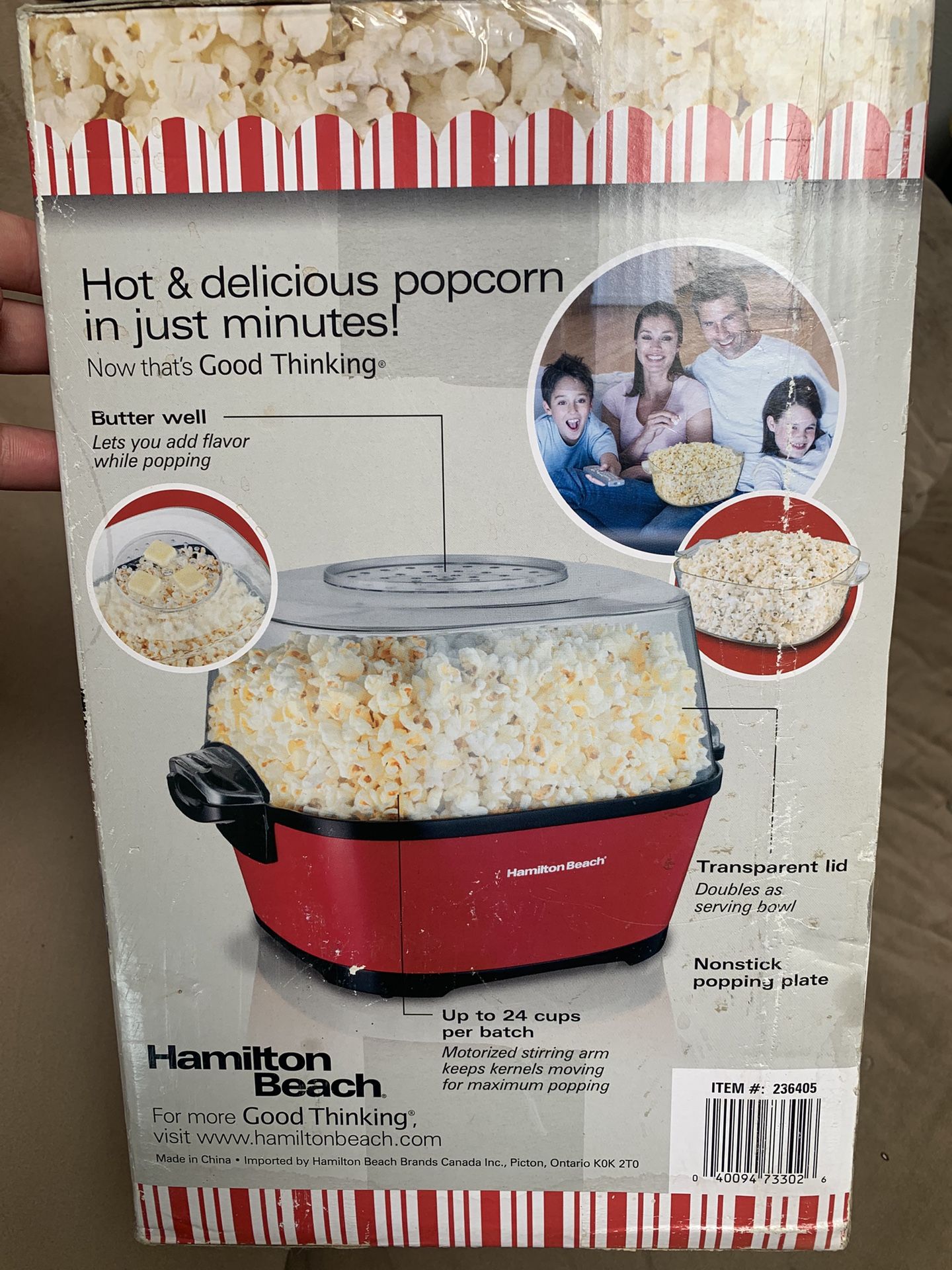 Hilton Beach Hot Oil Popcorn Popper