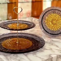 Cupcake Stand With 6 Piece Plates