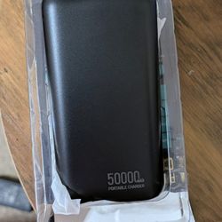 Portable Charger Power Bank - Black - 50000mAh