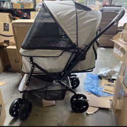 Wedyvko Pet Stroller - Dog Strollers for Medium Dogs and Cats with Reversible Handle, Easy to Walking Dog Stroller 360 Rotating Front Puppy Stroller f