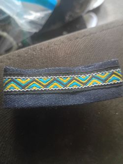 Woven Fabric Trim Strip Chevron Pattern
