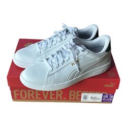 PUMA Men's Ace Court Shoes White Size 9.5 New With Tags