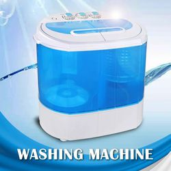 Washing Machine - Mini Lightweight Twin Tub Wash&Spinner 10 lbs Gravity Drain Hose(Dual, 10lbs)