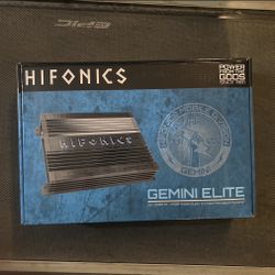 Hifonics 2500 Watts Amplifier Monoblock Bass Amplifier With Bass Knob Gemini Elite Series