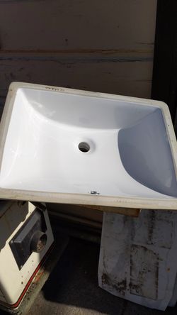 Brand new undermount porcelain sink