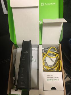 Century link modem and router