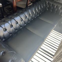 Black Leather Couch