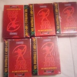Don Russ Red Zone Starter Football Cards Unopened Sealed In Boxes 5 Boxes 80 Cards Per Box Total 400 Cards 